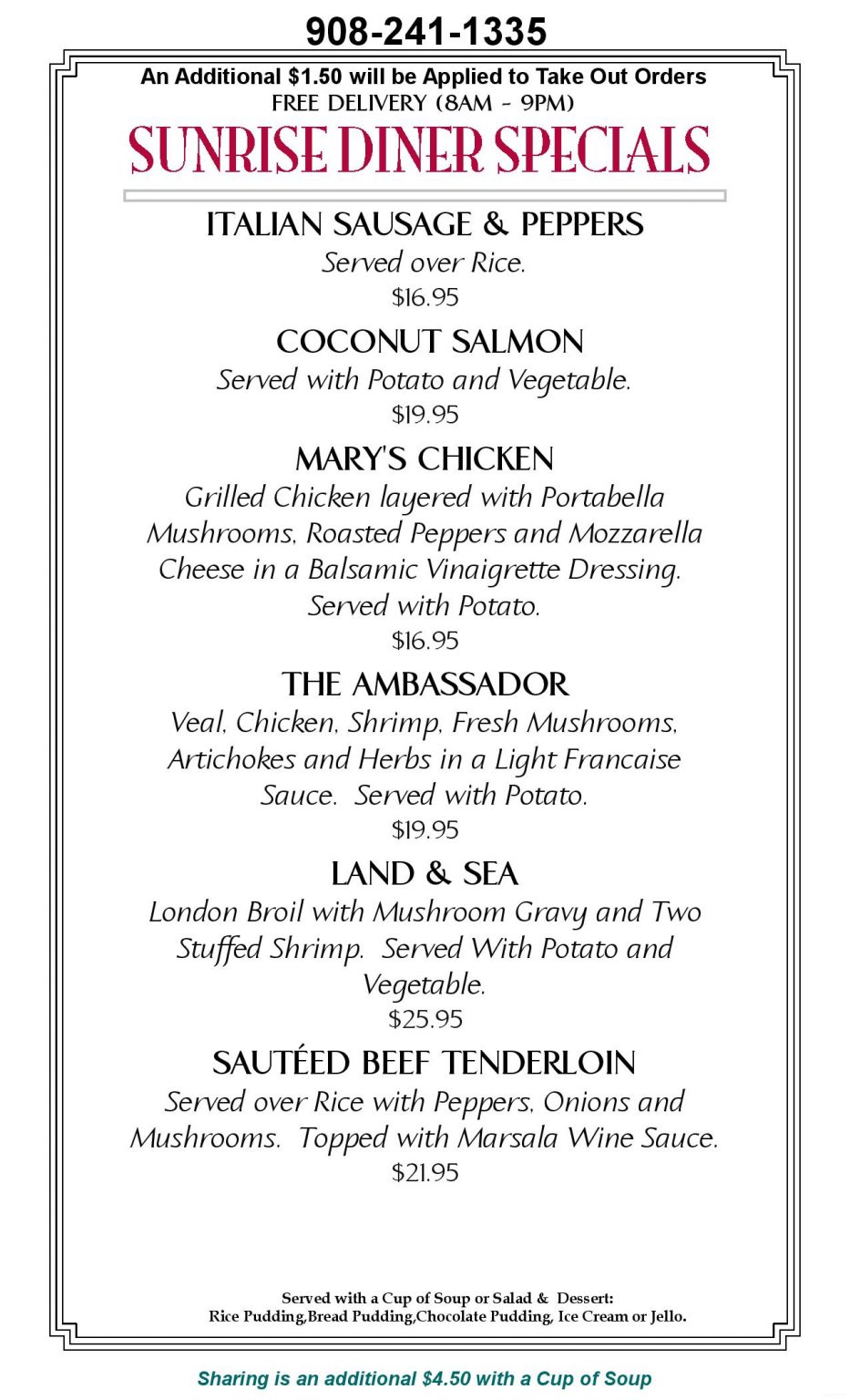 DINNERMENUWEDNESDAY542022ERpage001 Sunrise Diner